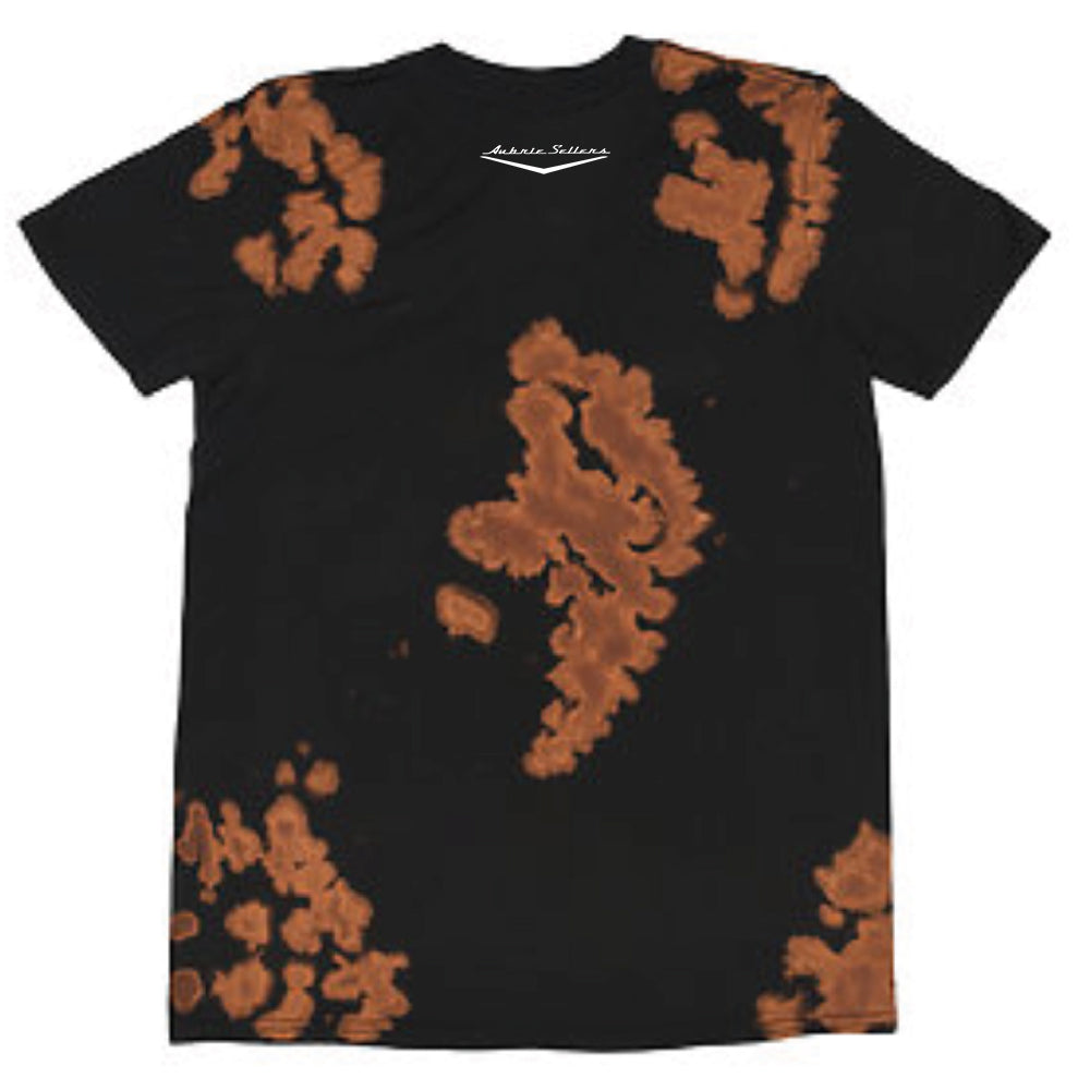 World On Fire Bleach Out T - Black